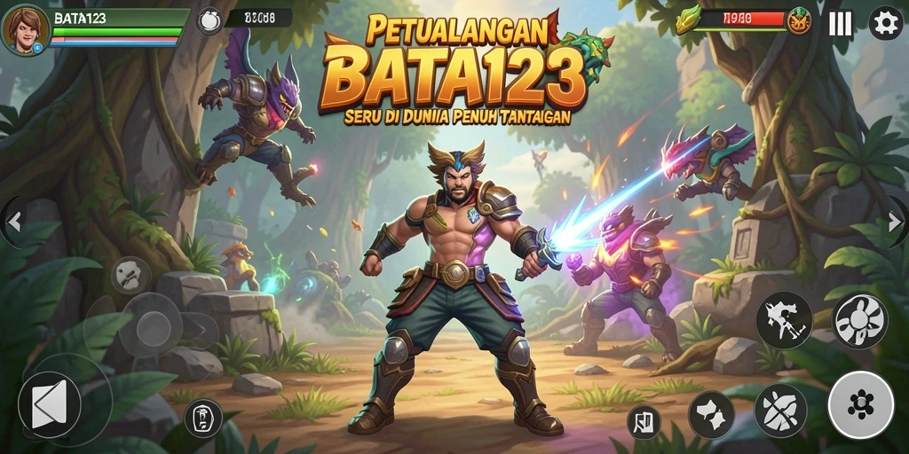 Screenshot gameplay BATA123 yang menampilkan petualangan seru di dunia menakjubkan.