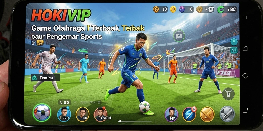 Screenshot HOKIVIP menunjukkan aksi seru permainan olahraga.