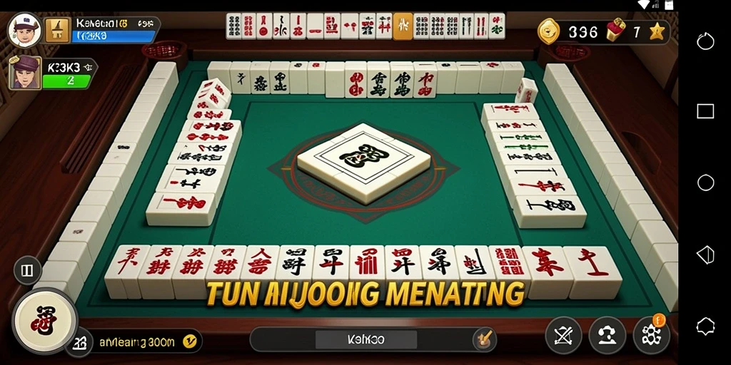 Tangkapan layar K3K3 menampilkan gameplay Mahjong yang menarik.
