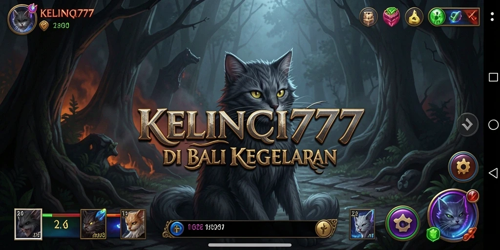 Tampilan gameplay menyeramkan dari KELINCI777 saat menjelajahi kegelapan.