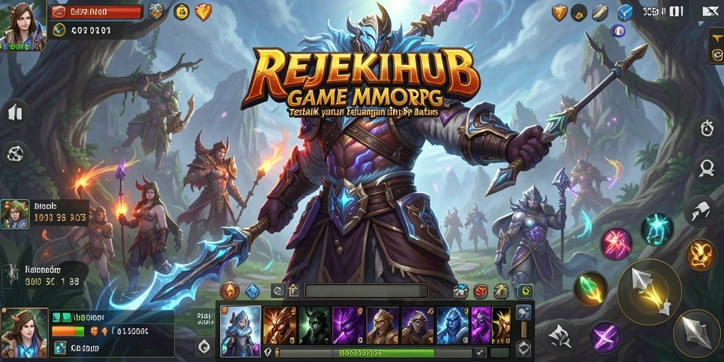 Gambaran gameplay seru di dunia REJEKIHUB dengan pertarungan epik.