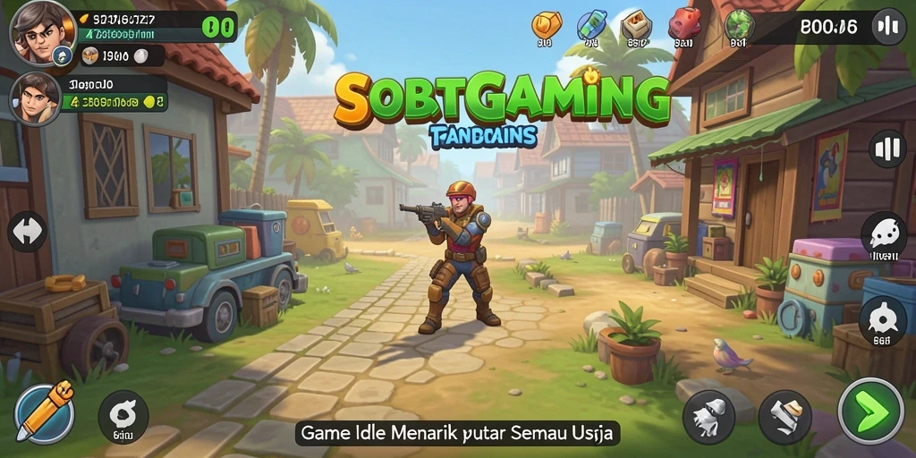 Tampilan gameplay Idle yang menarik dan modern di SOBATGAMING.