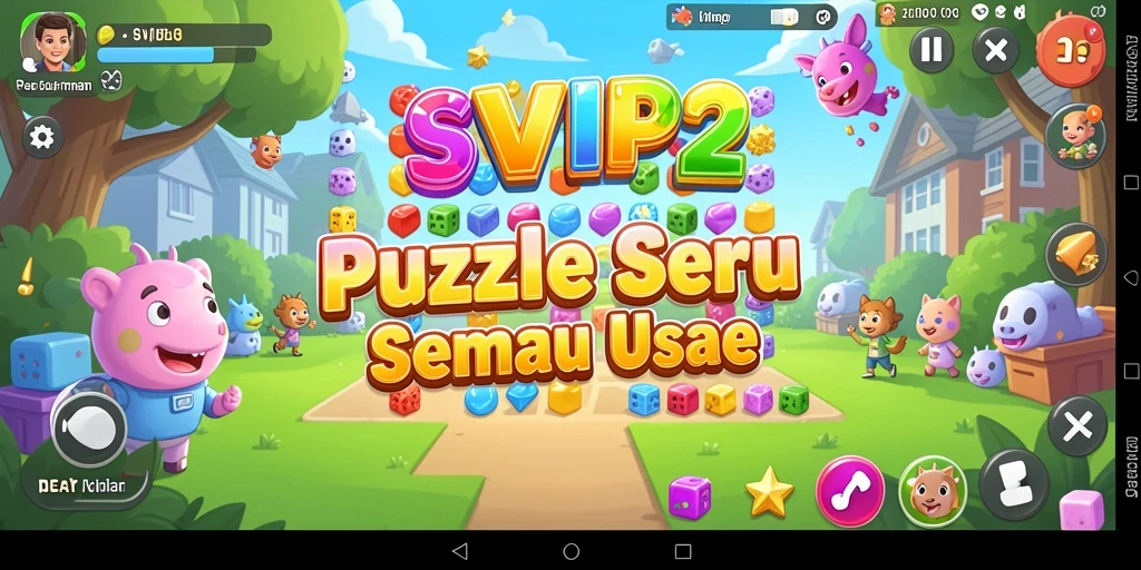 Tampilan gameplay seru dari permainan puzzle SVIP2.