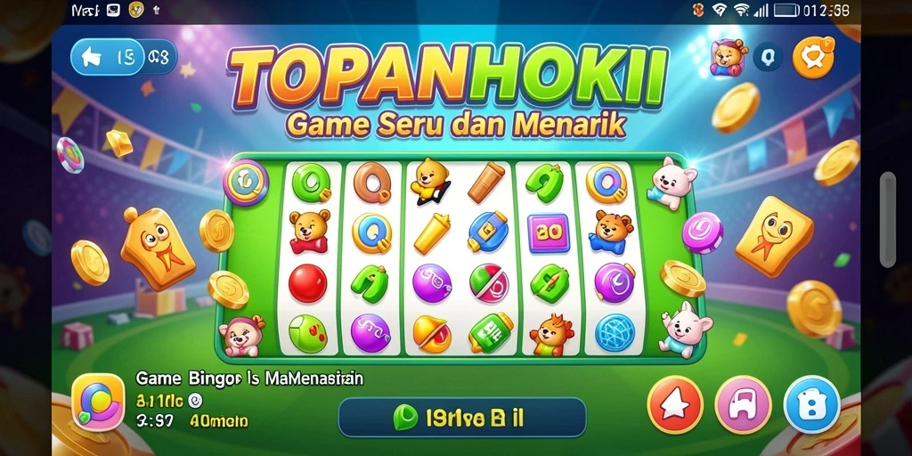 Tampilan menarik dari gameplay Bingo di TOPANHOKI.